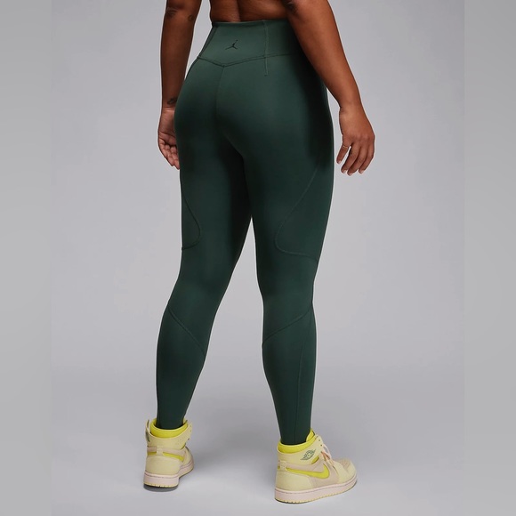 NWT Jordan Sport Tight Fit Tech Leggings XXL Midnight Green/Sky J Teal/Black - Picture 2 of 10